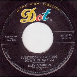 Billy Vaughn And His Orchestra Everybody's Twisting Down In Mexico / Melody In The Night USED VINYL 7INCH 45 RPM SINGLE