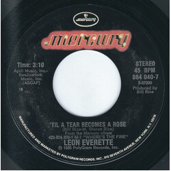 Leon Everette 'Til A Tear Becomes A Rose USED VINYL 7INCH 45 RPM STYRENE