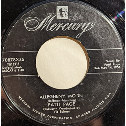 Patti Page Allegheny Moon / The Strangest Romance USED VINYL 7INCH SINGLE 45 RPM