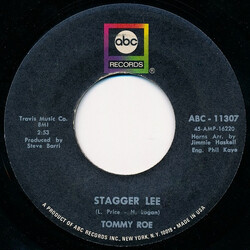Tommy Roe Stagger Lee / Back Streets And Alleys Vinyl 7" USED