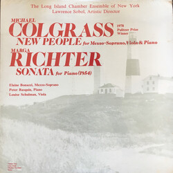 The Long Island Chamber Ensemble of New York Colgrass/Richter Vinyl LP USED