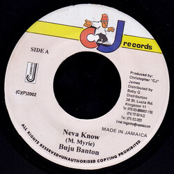 Buju Banton Neva Know Vinyl 7" USED