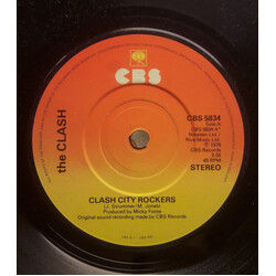 The Clash Clash City Rockers Vinyl 7" USED