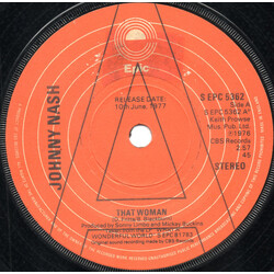 Johnny Nash That Woman Vinyl 7" USED