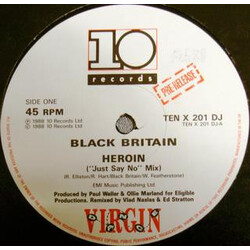 Black Britain Heroin USED VINYL 12INCH 45 RPM ADVANCE