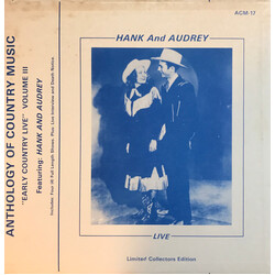 Hank Williams Early Country Live Vol III. Feat. Hank & Audrey Vinyl LP USED