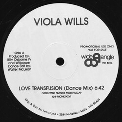 Viola Wills Hot For You / Love Transfusion Vinyl 12" USED