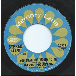 David Houston You Mean The World To Me / Have A Little Faith Vinyl 7" USED