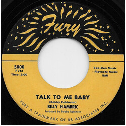 Billy Hambric Talk To Me Baby / Human Vinyl 7" USED
