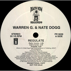 Warren G / Nate Dogg Regulate Vinyl 12" USED