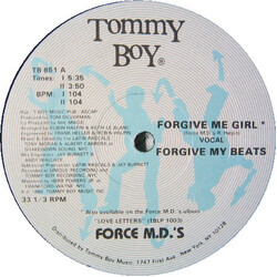 Force MD's Forgive Me Girl Vinyl 12" USED