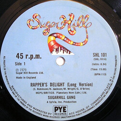Sugarhill Gang Rapper's Delight Vinyl 12" USED