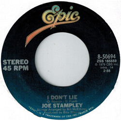 Joe Stampley I Don't Lie USED VINYL 7INCH 45 RPM SINGLE STYRENE