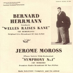 Bernard Herrmann / Jerome Moross Bernard Herrmann Conducts "Welles Raises Kane" / Jerome Moross "Symphony No. 1" Vinyl LP USED