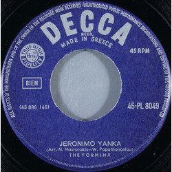 The Forminx Jeronimo Yanka / Dream In My Heart Vinyl 7" USED