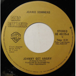 Joanie Sommers Johnny Get Angry Vinyl 7" USED