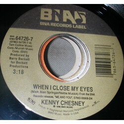 Kenny Chesney When I Close My Eyes USED VINYL 7INCH 45 RPM