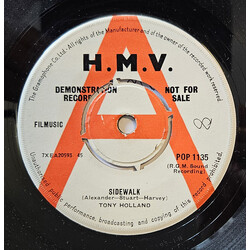 Tony Holland (3) Sidewalk Vinyl 7" USED