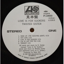 Twisted Sister Love Is For Suckers Vinyl LP USED