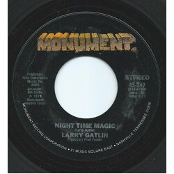 Larry Gatlin Night Time Magic Vinyl 7" USED