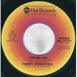 Tommy Overstreet Yes Ma'am Vinyl 7" USED