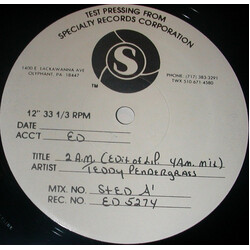 Teddy Pendergrass 2 A.M. Vinyl 12" USED