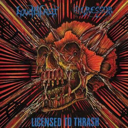 Loudblast / Agressor Licensed To Thrash Vinyl LP USED
