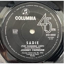 John Farnham Sadie (The Cleaning Lady) Vinyl 7" USED
