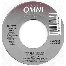 Sinitta Toy Boy Vinyl 7" USED