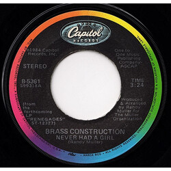 Brass Construction Never Had A Girl Vinyl 7" USED