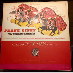 Franz Liszt / Orchester Der Wiener Staatsoper / Anatole Fistoulari Four Hungarian Rhapsodies Vinyl LP USED