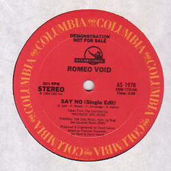 Romeo Void Say No Vinyl 12" USED