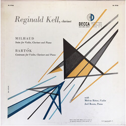 Reginald Kell / Darius Milhaud / Béla Bartók Suite For Violin, Clarinet And Piano / Contrasts For Violin, Clarinet And Piano Vinyl LP USED
