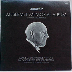 Ernest Ansermet / Albéric Magnard / Édouard Lalo / L'Orchestre De La Suisse Romande Ansermet Memorial Album: His Last Recordings Vinyl LP USED