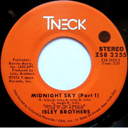The Isley Brothers Midnight Sky USED VINYL 7INCH SINGLE 45 RPM
