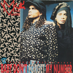 Milli Vanilli Baby Don't Forget My Number VINYL 12" USED