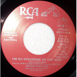 Keith Whitley I'm No Stranger To The Rain Vinyl 7" USED