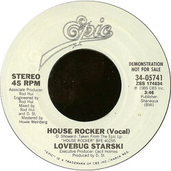 Lovebug Starski House Rocker USED VINYL 7INCH 45 RPM PROMO STYRENE STEREO