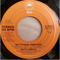 Patti Labelle Joy To Have Your Love Vinyl 7" USED