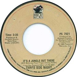 Three Dog Night It's A Jungle Out There Vinyl 7" USED
