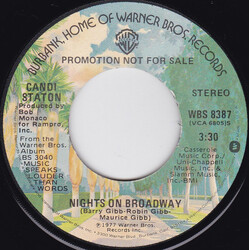 Candi Staton Nights On Broadway Vinyl 7" USED