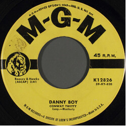 Conway Twitty Danny Boy / Halfway To Heaven Vinyl 7" USED