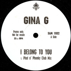 Gina G I Belong To You USED VINYL 12INCH PROMO