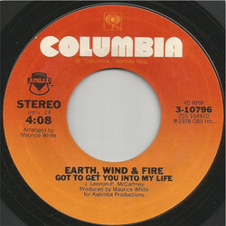 Earth, Wind & Fire Got To Get You Into My Life / I'll Write A Song For You Vinyl 7" USED