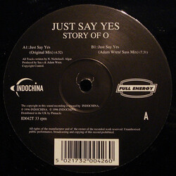 Story Of O Just Say Yes USED VINYL 12INCH