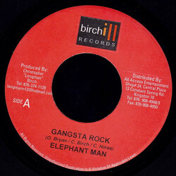 Elephant Man Gangsta Rock Vinyl 7" USED