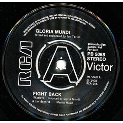 Gloria Mundi Fight Back! Vinyl 7" USED