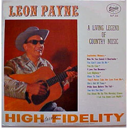 Leon Payne A Living Legend Of Country Music Vinyl LP USED