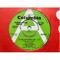 Cliff Richard I'll Love You Forever Today Vinyl 7" USED