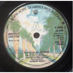 The Mike Post Coalition Afternoon Of The Rhino Vinyl 7" USED